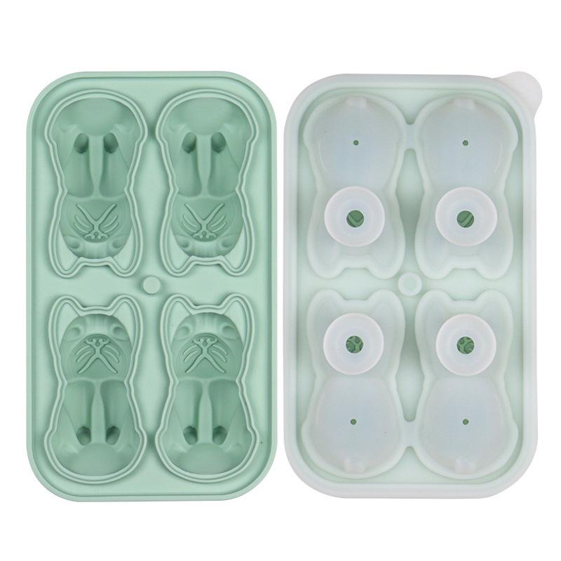 Penguin, French Bulldog, and Alpaca Silicone Ice Cube Mold for Drinks