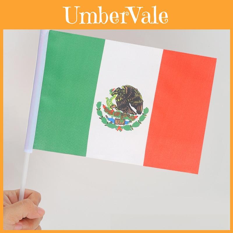 Global Football Cup Polyester Handheld Flags For Sports Fans And Festivals