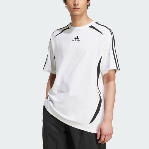 adidas Loose Fit Comfortable Pullover Crew Neck Short Sleeve T-Shirt Men's White