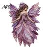 Fabric Craft Supplies Flower Fairy Patchwork DIY Kit, Layered Sewing Floral Wall Decoration Kit for Adults, Whimsical Home Decor
