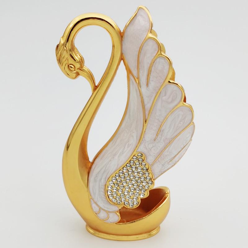 In-Stock European Style Swan Fruit Fork and Dessert Spoon Set