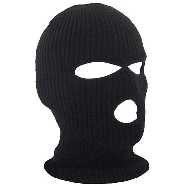 WTEMPO Unisex Full Cover Skiing Face Mask Hats 3 Holes Winter Windproof Cold-proof Knit Beanie Hip Hop Winter Warm Caps