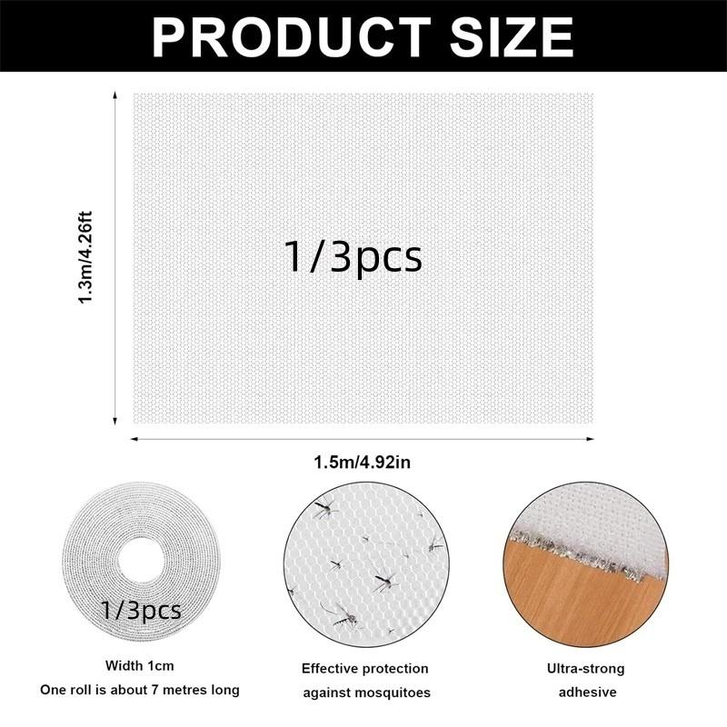 

1 шт/3 шт большая белая оконная сетка от насекомых сетка от мух комаров москитная сетка моль крышка 1pc