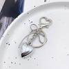 3D Heart Keychain Pendant Bowknot Keyring for Purse Bag Backpack Handbag Decors