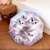 1 PC Automatic Folding Umbrella - Magical Snowy Owl Pattern, Portable & Foldable Design with 8 Ribs, Christmas Birthday Gifts