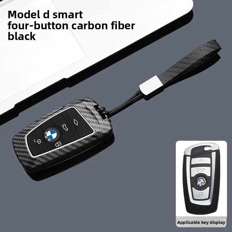 for BMW 1 3 5 7 Series X1 X3 X4 X5 X6 F10 F20 F30 F34 F25 F31 M3 M4 E34 Remote Car Key Case Cover Holder Keychain DL8
