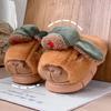 Capybara Kids' Winter Cotton Slippers - Cute, Warm, Non-slip Plush for Boys & Girls