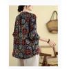 Chinese Style Literary Retro Cotton and Linen Long-sleeved T-shirt Tops for Women's Spring and Autumn New Loose Bottoming Shirts
