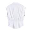 European and American Style, New Women's Fashion, Fashionable and Fashionable Linen Pleated Top, 2580 712