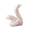 Ceramic Swan Statue Table Decoration Glazed Home Decor for Office Desk Entry