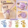 and Small Dog with Leash - Cute Print, Adjustable Vest Walking, 1.8m (6 ft) Leash