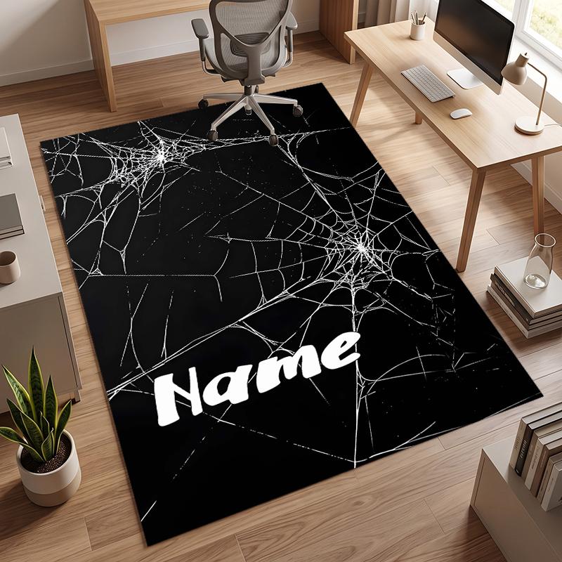 Dark Gothic (1) Personalized Name Office Carpet Stylish Decor for Living Room Bedroom Kitchen