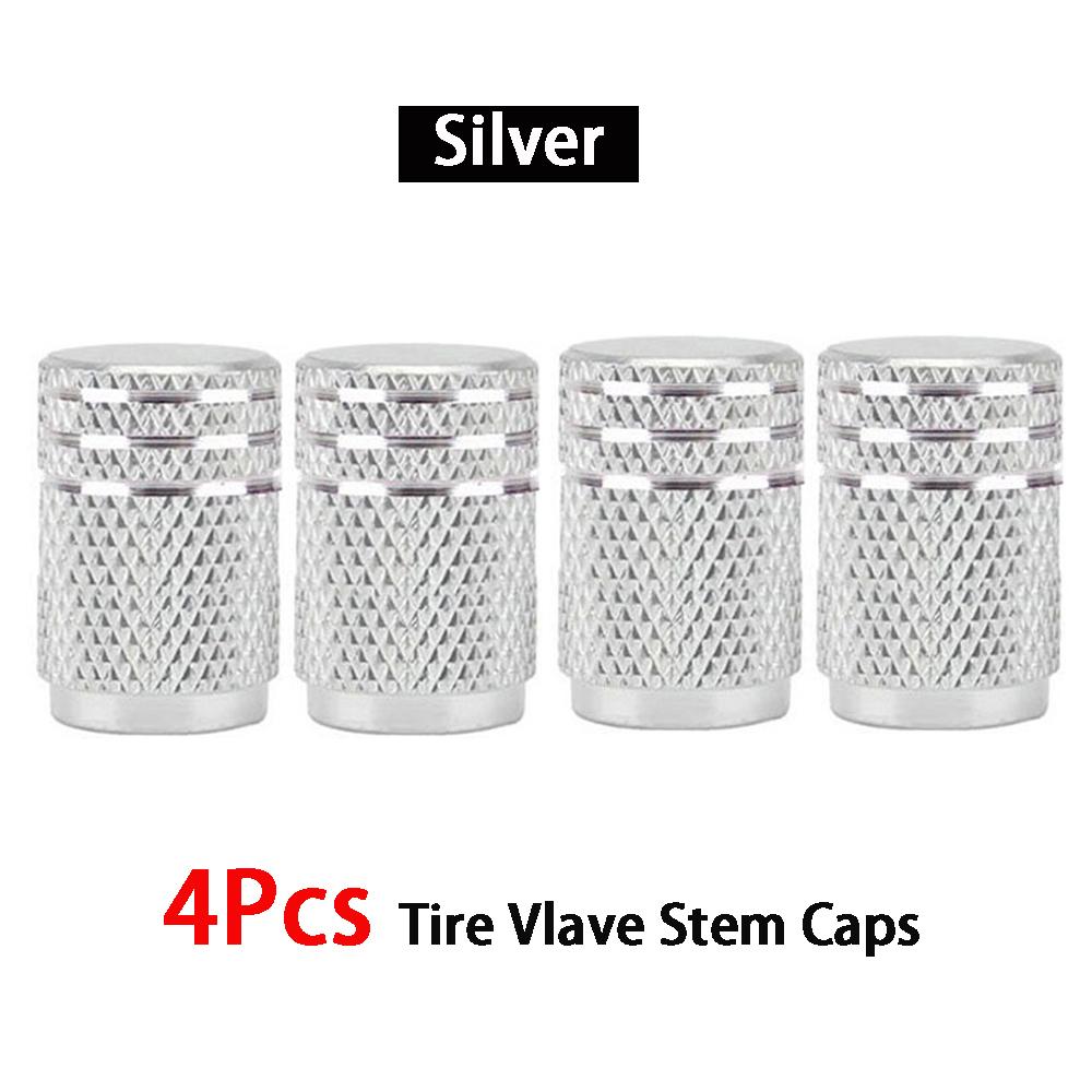 DSYCAR 4Pcs/Lot Universal Alu-Alloy Tire Valve Caps for Car Truck Motorcycle Bicycle Valve Stem Cover Tire Accessories Valve Stems 1