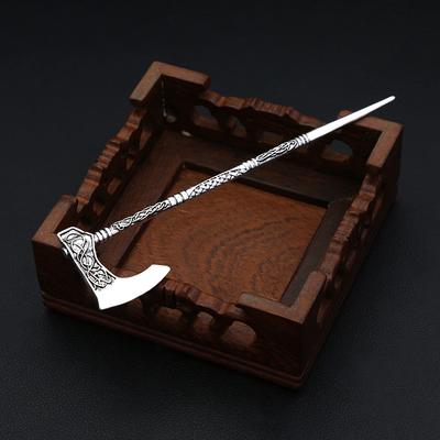 Vintage Nordische Wikinger Mondphasen Schwert Haarnadeln Mode Punk Wikinger Tier Haarstab Für Frauen Männer Amulett Schmuck