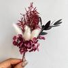 6Pcs Artificial Dried Flower Bouquet Bohemian Mini Flower Bouquet DIY Crafts Vase Wedding Party Home Office Table Centerpiece Decoration