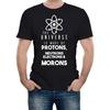Reality Glitch L'Univers est Fait de Protons, Neutrons, Électrons & Crétins T-shirt Homme