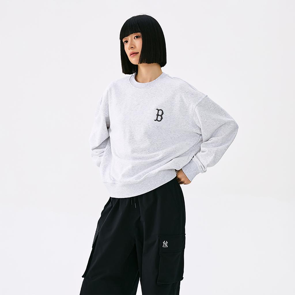 New MLB Boston Red Sox Basic Collection 25FW Sweatshirt Unisex 3AMTB3154-43MGL