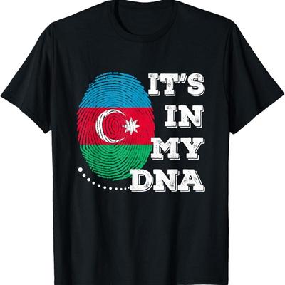 Het Zit In Mijn DNA Azerbeidzjan Vlag T-shirt