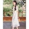 Women's New Chinese Style Short-Sleeve Mid-Length Dress