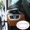 Silver Headlight Switch Cover Trim Fit for BMW 5 Series G30 G31 2017-