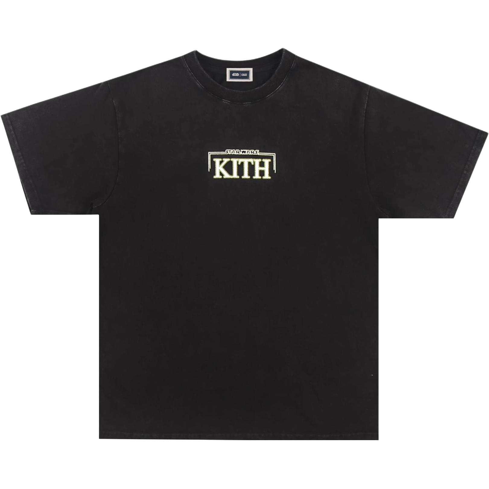 KITH X Star Wars Зеленая светящаяся винтажная футболка KHM031058-001 XS