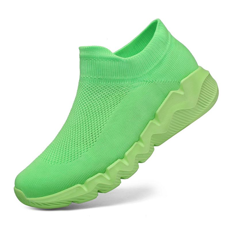Fashion Red Sneakers Male Size 35-48 Breathable Knit Socks Shoes Woman Slip-On Platform Women's Sports Shoes Zapatillas De Mujer
