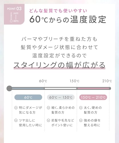 SALONIA Glossy Care Straightening Iron, 24mm, Gray [Amazon.co.jp Exclusive]