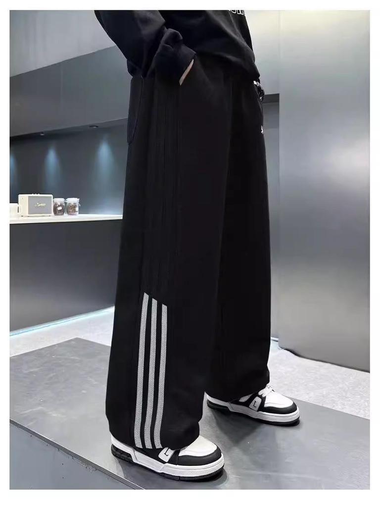 Boys’ Spring & Autumn Wide-Leg Sports Sweatpants - 2025 Style for Middle & Big Kids