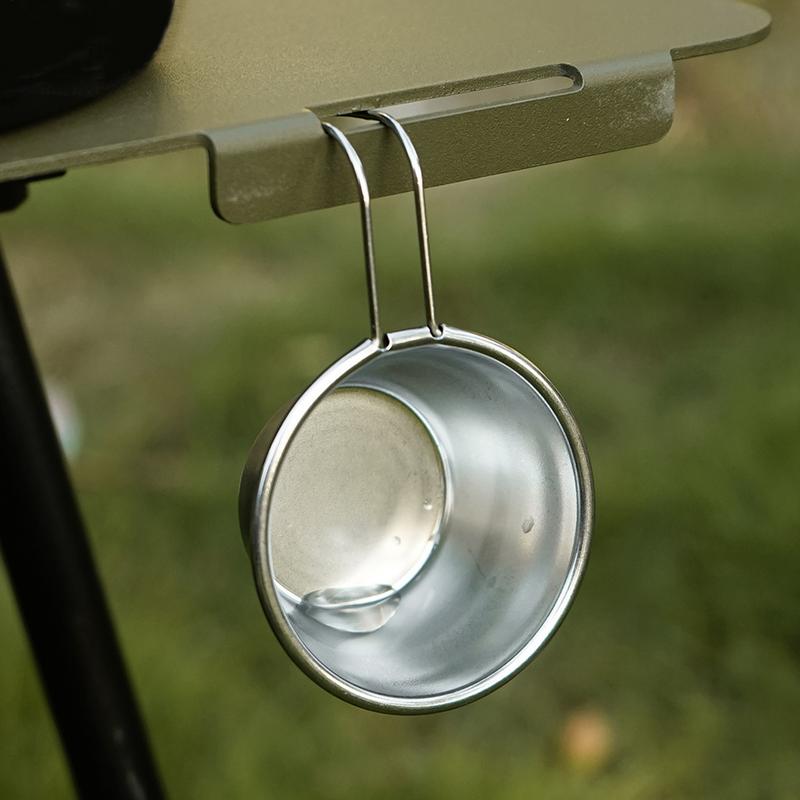 Metal Cups 50ml Mini Wine Glass Set 4x Small Portable Mugs Equipment For Mountaineering Backpacking Tea BBQ Outdoors Kitchen