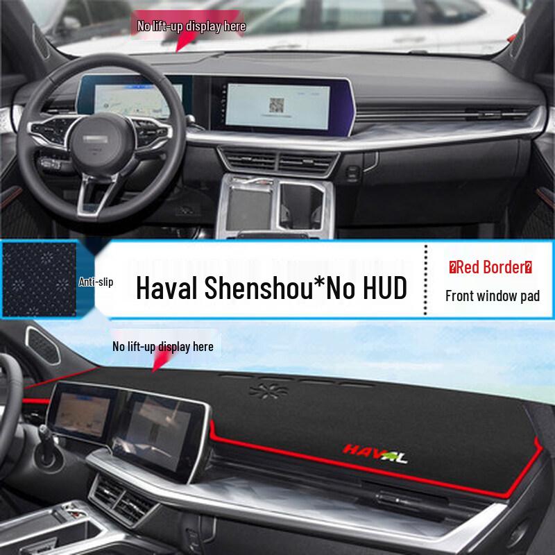 Haval Shenshou Dashboard Anti-glare Sunshade Pad (22-25) - Heat Insulating Console Cover