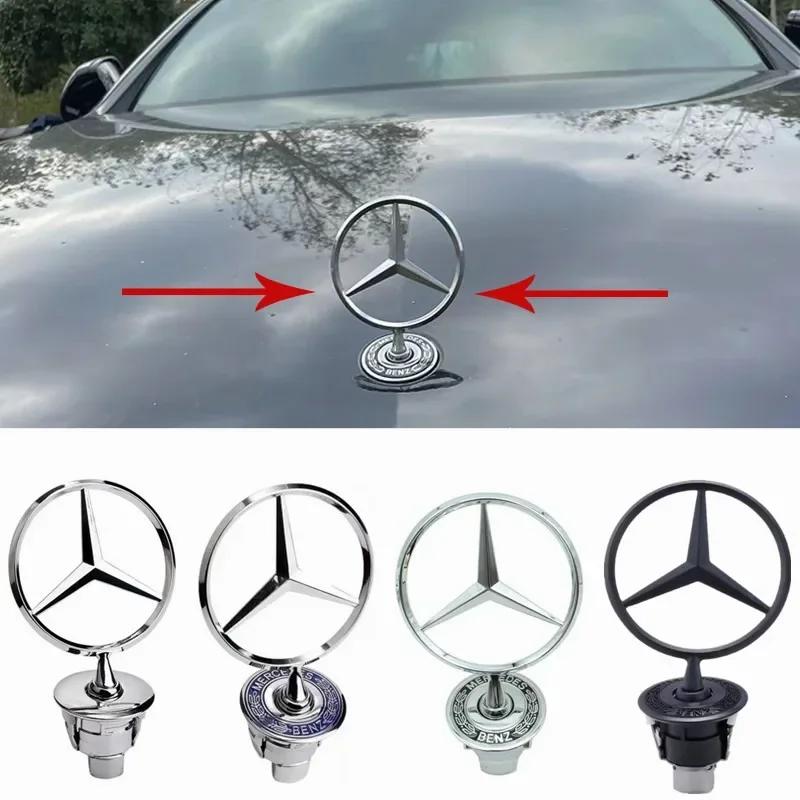 1pcs 44mm 3D Metal Zinc Alloy Emblem For Front Bonnet Hood Logo Badge Car Styling Accessories A2108800186 Mercedes Benz