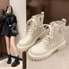British Platform Short Boots Martin Boots Women's 2025 Autumn and Winter New Versatile Single Boots Children