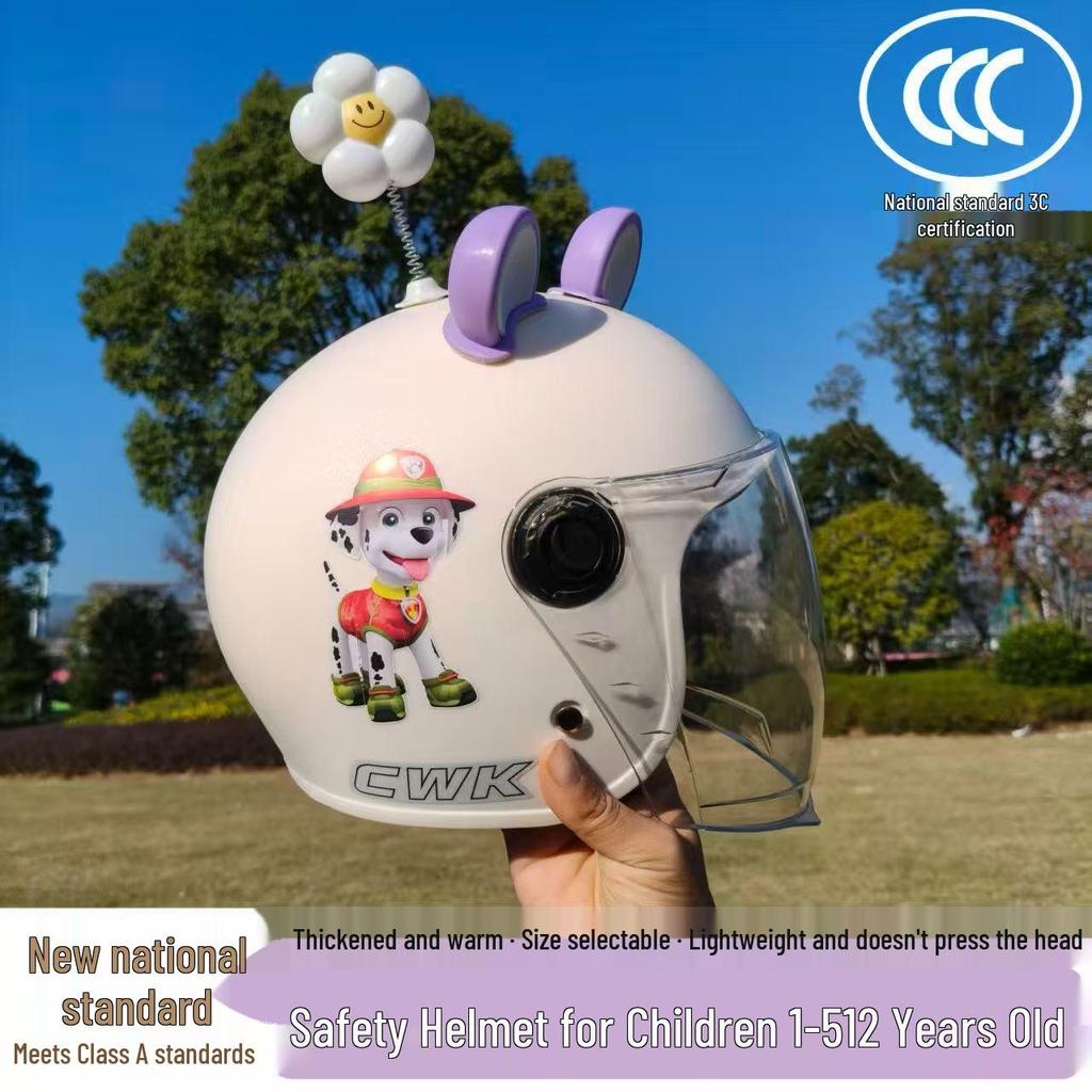 Unisex Kids Winter Protection Cartoon Electric Scooter Helmet (Ages 1-12)