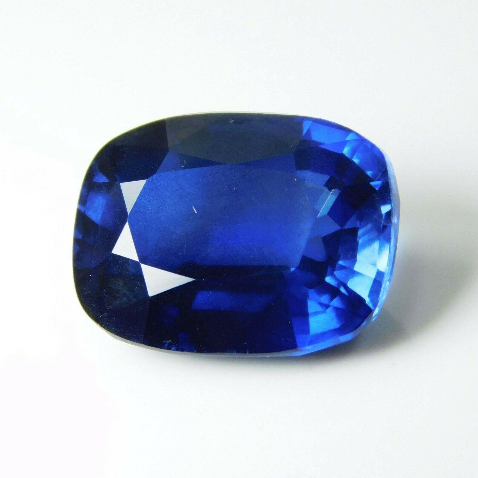 

10.65 Ct Natural Sapphire Ceylon Blue Cushion Cut CERTIFIED Loose Gemstone A-309 004 14.2 mm approx синій