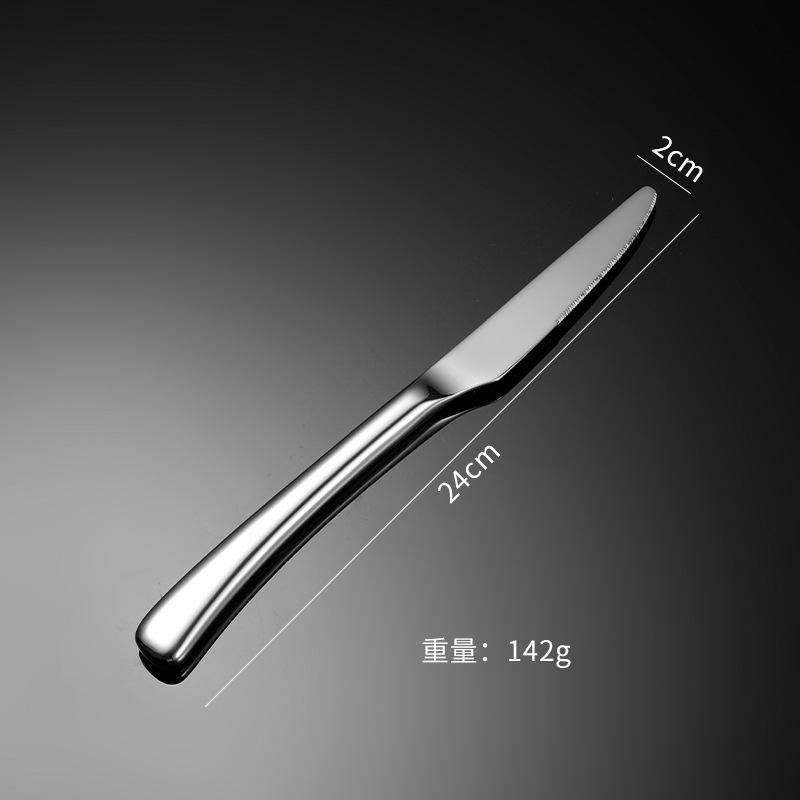 304 Stainless Steel Moonlight Knife, Fork and Spoon Tableware Set, Heavy Western Tableware Dessert Spoon Gift Set