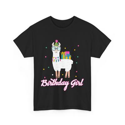 Lama Geburtstag T-Shirt Herren Damen T-Shirts Top, Lama Tiere Liebhaber Damen Mädchen Süßes Shirt