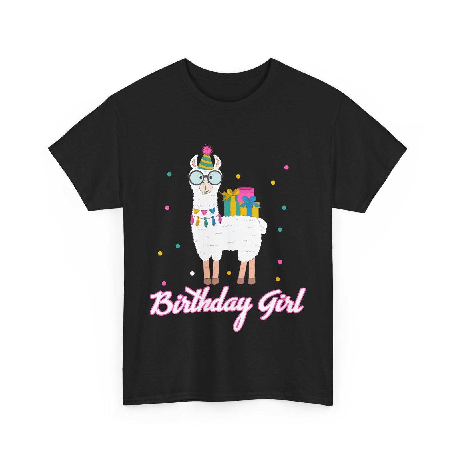 

Llama Birthday T-Shirt Mens Womens Tees Top, Llama Animals Lovers Women Girls Cute Shirt S