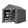 Multifunctional Equipment House Dark Grey Bicycle Garage, Garden House, Tool Tent, Storage Tent – 296x190x200cm