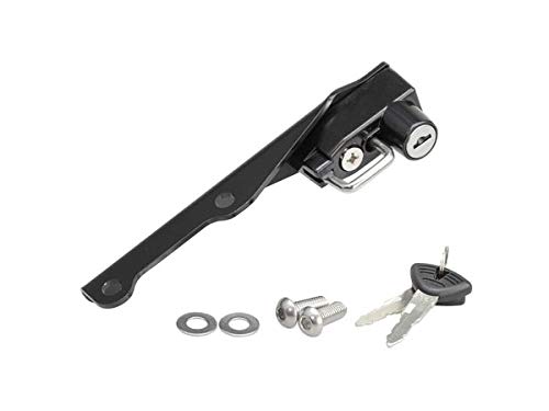 Kijima Motorcycle Parts Helmet Lock Holder, Steel, Anti-Theft, for Panigale V4/S/R, Black, HDC-05011