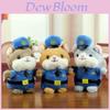 Cute Police Hamster Plush Keychain Kids Gift For Bag Decor