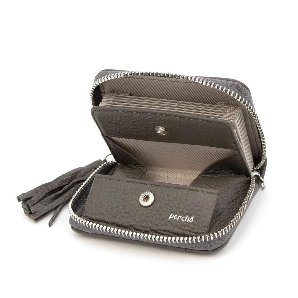 Dot Embossed Bellows Charm Wallet Shoulder Bag