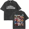 Washed Vintage Anime My Hero Academia Midoriya Izuku and Bakugou Katsuki Merch T Shirt Men Women Casual Retro Oversized Tshirts