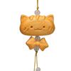 Portachiavi con Ciondolo Orso e Gatto in Legno - Carino Ornamento Senza Volto per Borse e Telefoni