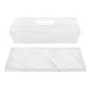 Top Handle Pastry Display Case Rectangular Dessert Holder Tray Clear Cake Platter  Pastry Serving