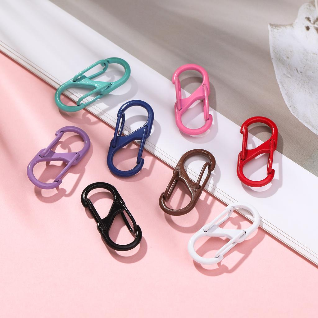 5Pcs/lot Colorful S Shape Spring Clasp End Clasps Hooks Chain Connectors For Bracelet Necklace DIY Jewelry Making Supplies