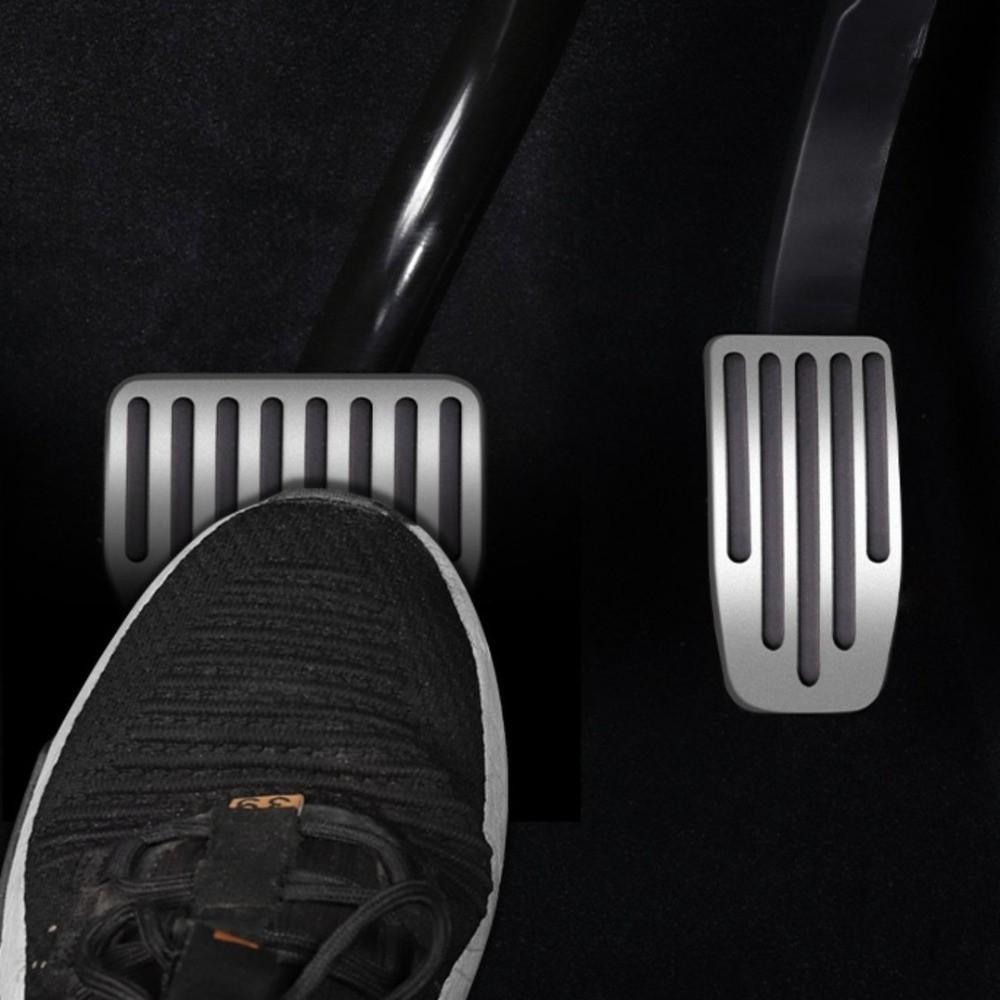 2Pcs Foot Pedal Upgrade Foot Pedal Pads Performance Aluminum Mats Accessories for Model3/Y