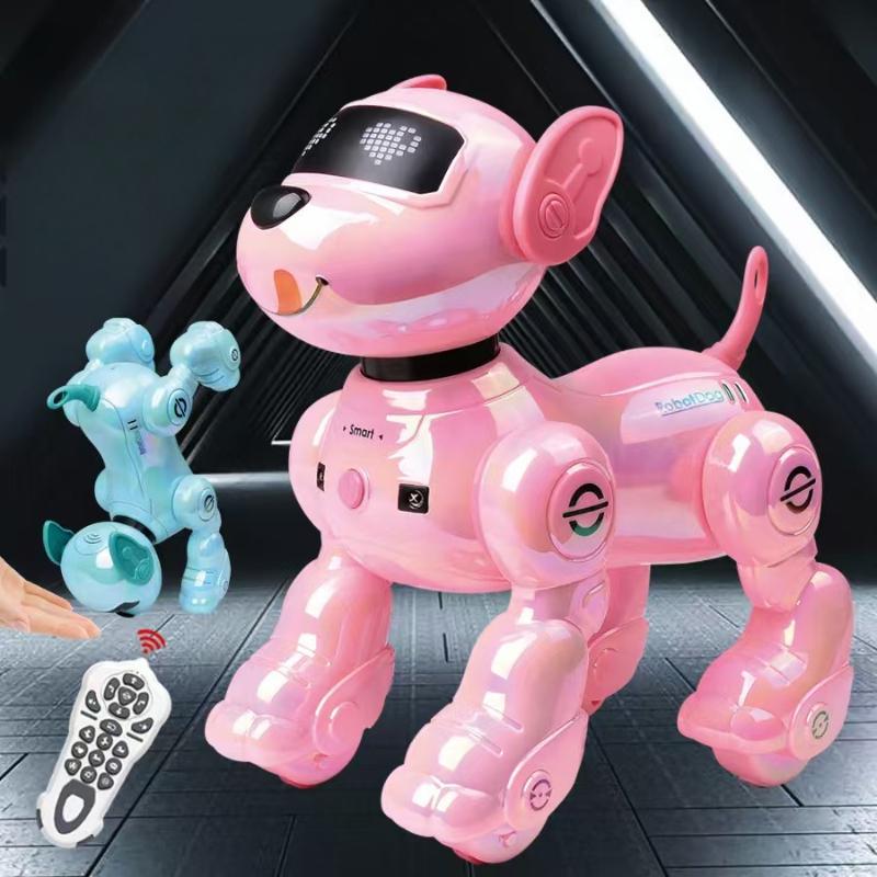 Triple Battery Interactive Robot Dog Kids Toy Programmable Touch Follow Dance Sing Remote Control Gift
