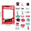 Celebrate Valentine's Day Eve with Photo Booth Properties Accessory Picture Frame for Fun Party Photos Decoration