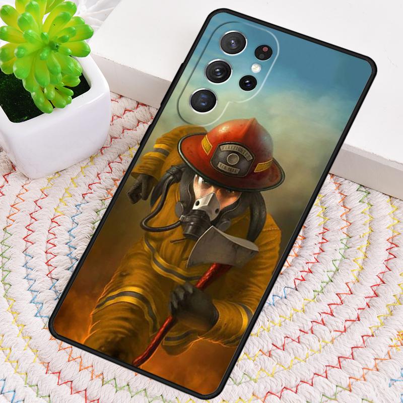 Fireman Firefighter Phone Case for Samsung Galaxy note 10 pro S26 Ultra S23 S24 FE S25 S21 S22 PLUS shockproof Cove
