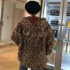Leopard Print Furry Hooded Cardigan Jacket for Women - Autumn/Winter Casual Cute Design